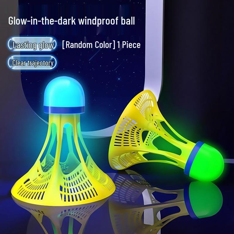 Luminous Windproof Badminton Ball - Durable, Elastic, Unbreakable Outdoor Training