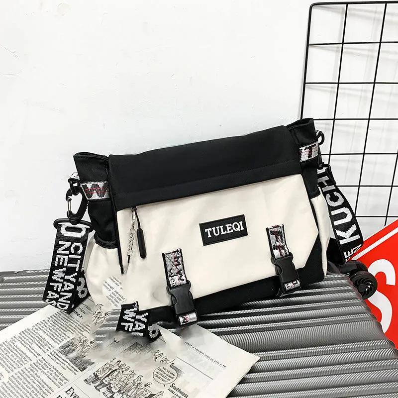 Trendy Brand Messenger Bag Men's Casual Shoulder Bag Trendy Student Large Capacity Diagonal Straddle Backpack Tooling Women's Messenger Bag