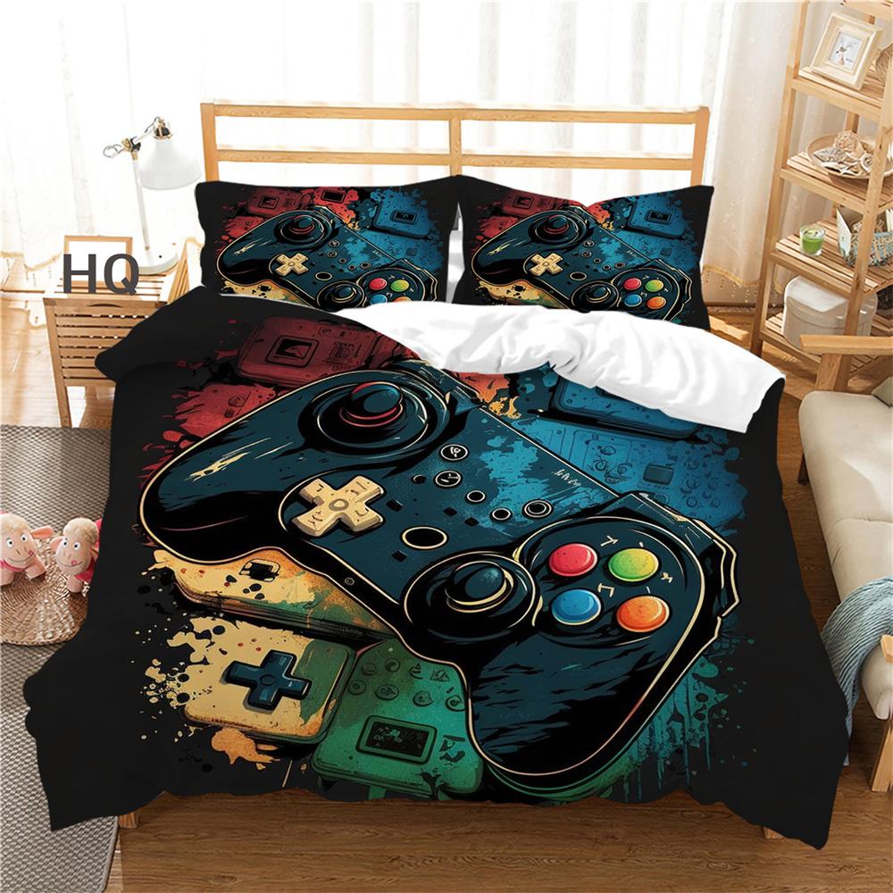 3D Game Console Printing Bed Clothes Teens Full Size Bedding Set Cover Design High Quality Home Textiles