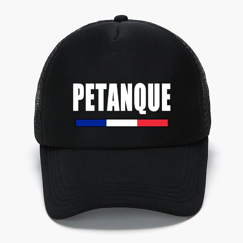 Pétanque Foam Trucker Cap French Outdoor Style Mesh Snapback Hat for Men Women Summer Sun Baseball Cap Apéro Boules Game Hat