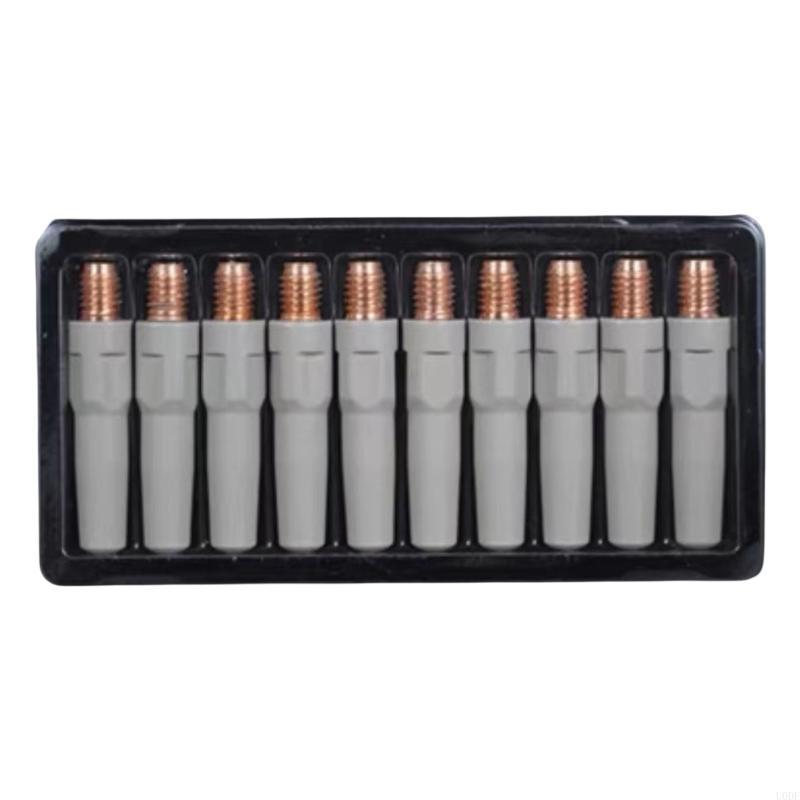 Welding Contact Tips 40mm Gas Nozzle Tip Torch 0.8/1.0/1.2mm Welding Tips For Industrial MIG Welding Torch Equipment