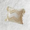 Boho Throw Pillow Covers, Tasseled Geometric Farmhouse Decorative Case for Pillows Couch Sofa
