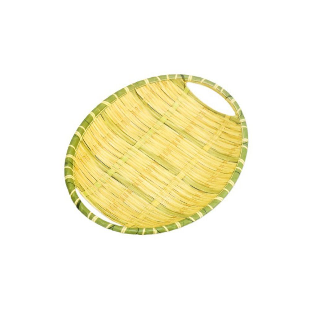 Imitation Bamboo Weaving Barbecue Plate Melamine Serving Plate Hot Pot Vegetable Plate  Home