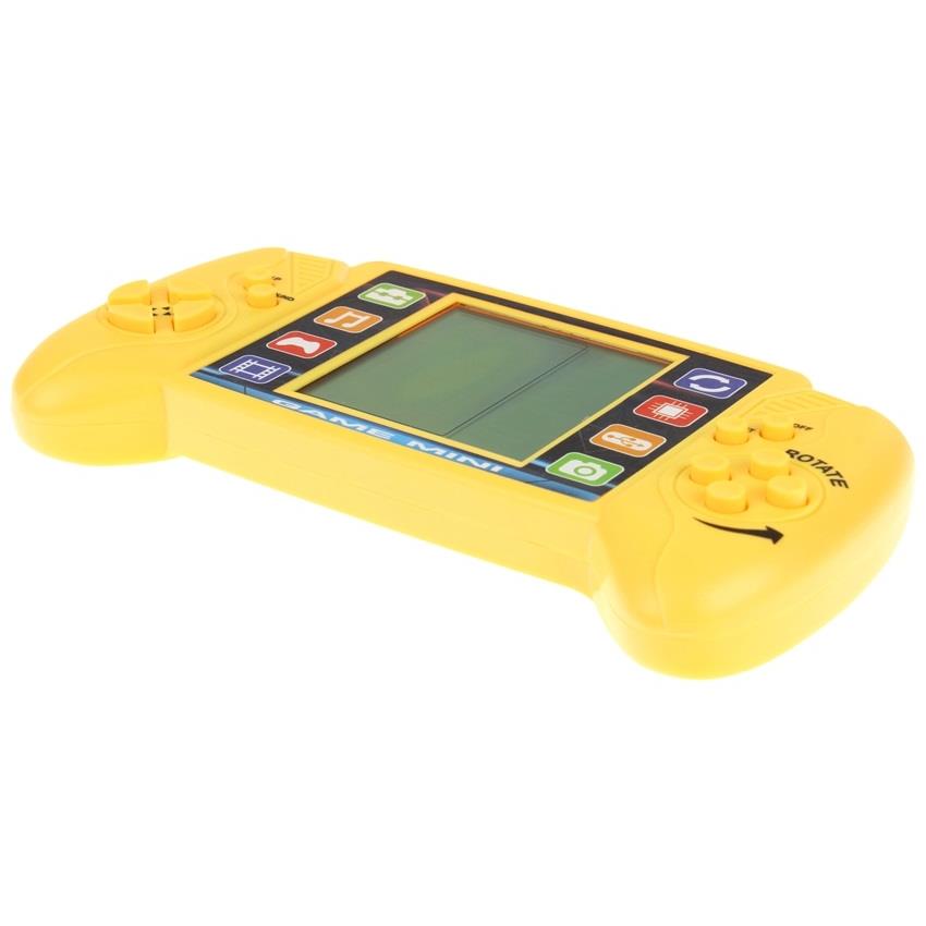 Electronic Game Toy for Kids Tetris Console - Yellow