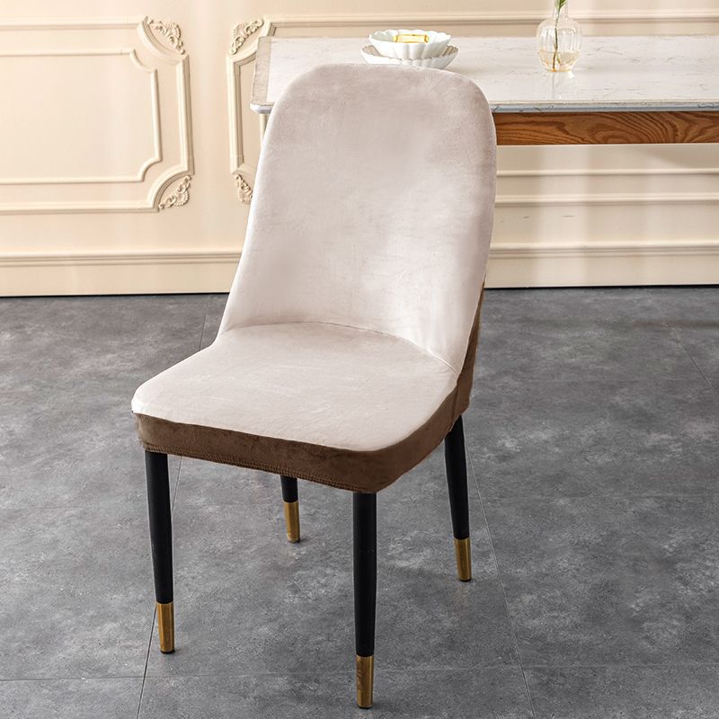 Thickened Chair Cover Elastic Arc Shape Dirt-resistant Dining Chair Cover Prevent Cat Scratches Easy To Remove and Wash Without Deformation.