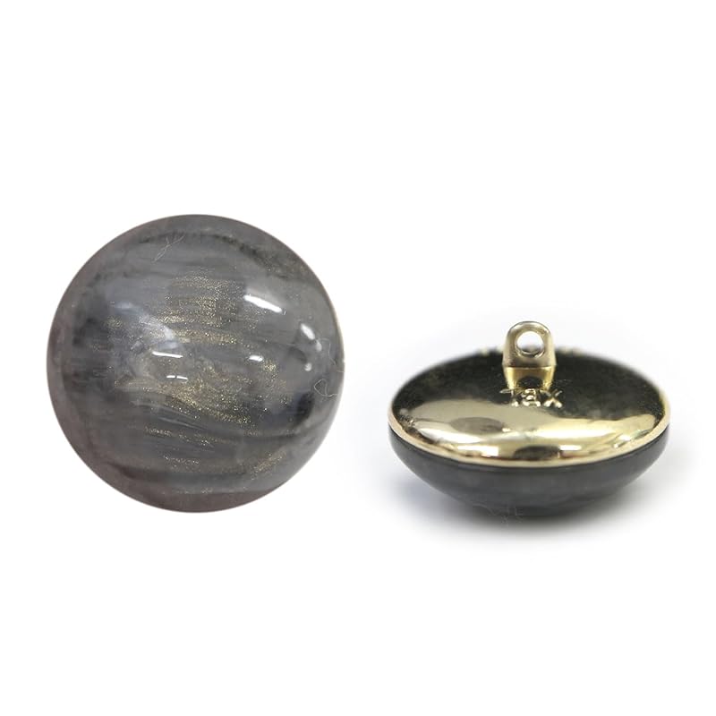 

button with foot [gray Marble] marble style lame button shirt buttons suit buttons sole foot cardigan blouse 4 pieces [23mm] Twinkle Punpun Maru