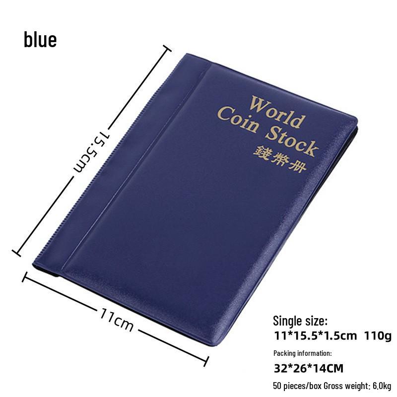 PVC Coin Album: Portable 10-Page, 24-Grid Storage for Coin Collection