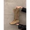 New Knee Thick Heel Thin Leg Cover Knight Women's Boots 2026 Autumn and Winter French Niche Boots Increase Height