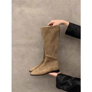New Knee Thick Heel Thin Leg Cover Knight Women's Boots 2026 Autumn and Winter French Niche Boots Increase Height