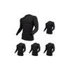 Otahuku Gloves Summer Innerwear Long Sleeve Crew Neck [Sweat-wicking, Quick-drying, Deodorizing, Cooling Touch, Compression, Men's] JW-623 Black M
