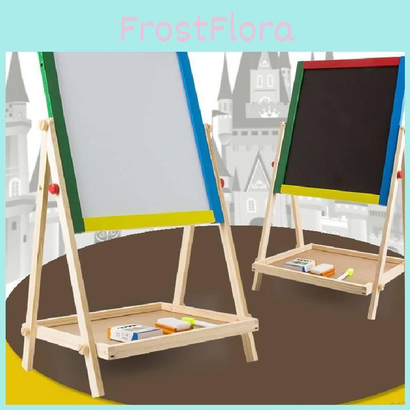 Kids Wooden Drawing Board With Double Sides For Visual Intelligence Development