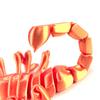 3D Printed Scorpion Figurine Movable Joints Simulation Scorpion Figure Articulated Animal Model Toy Home Office Bookshelf Desktop Decoration Ornament