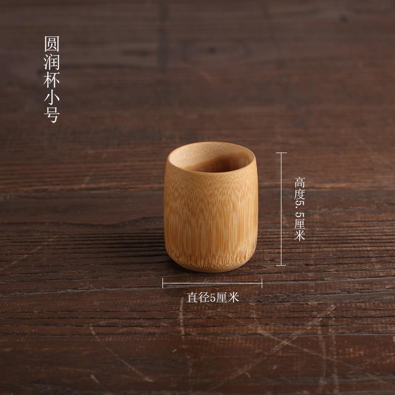 Chinese retro bamboo Natural Bamboo Drinking Cup Beer Juice Mug Cup Wooden TeaCup carbonization Sake Cups Bamboo Arts and Crafts