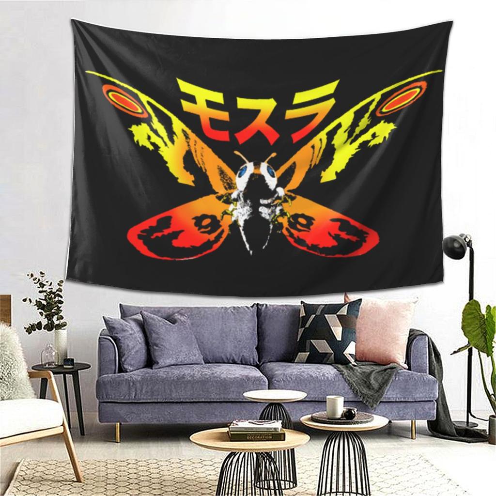 Mosura Mothra Exclusive Tapestry Wall Hanging Aesthetic Home Decoration Tapestries for Living Room Bedroom