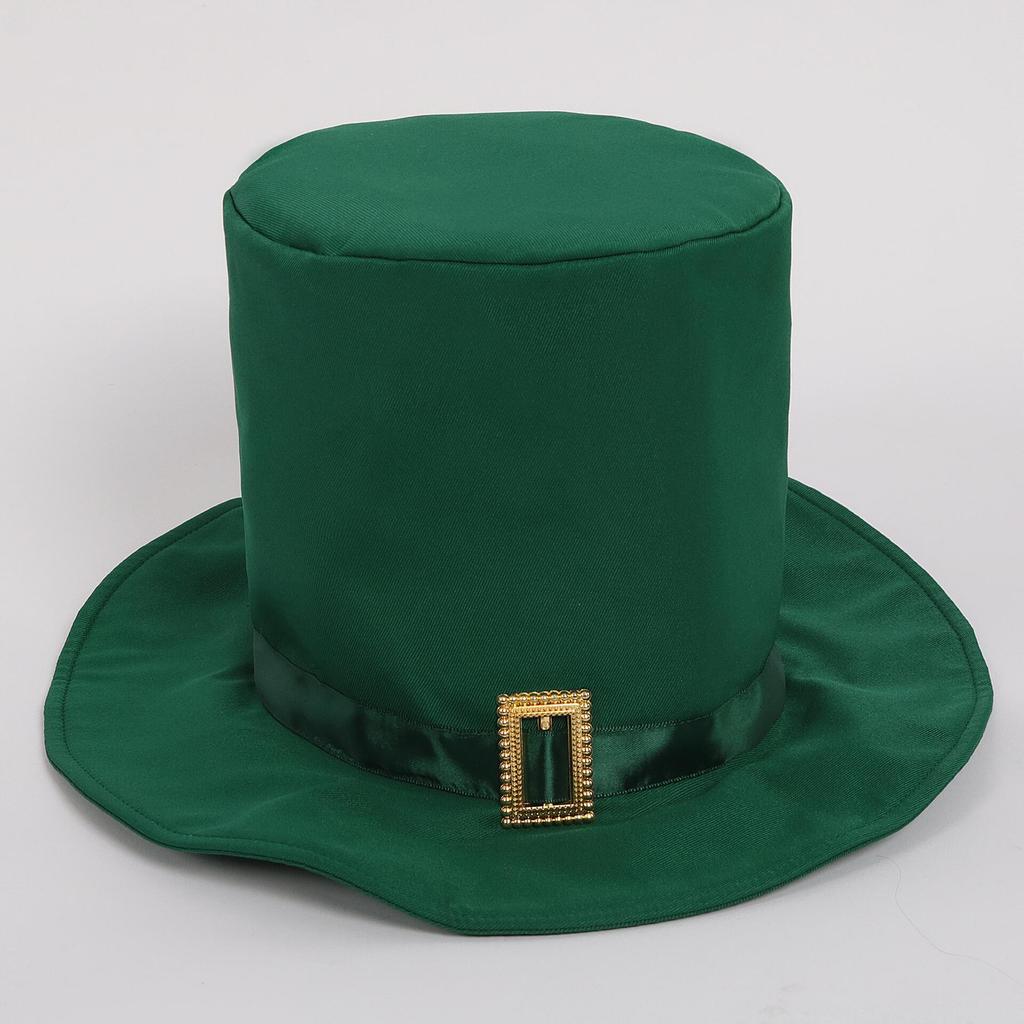 St. St. Patrick's Day Kostüm Frack Leprechaun Irisch Grün Gotisch Vintage Steampunk Frack Zylinder Fliege Halloween Kostüm