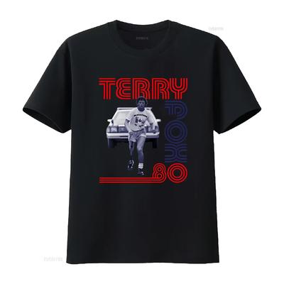 Terry Fox 80 Lauf T-Shirt Run Vintage vintage Gewaschen Mode Mann Stilvolle Designer-Kleidung Atmungsaktiv