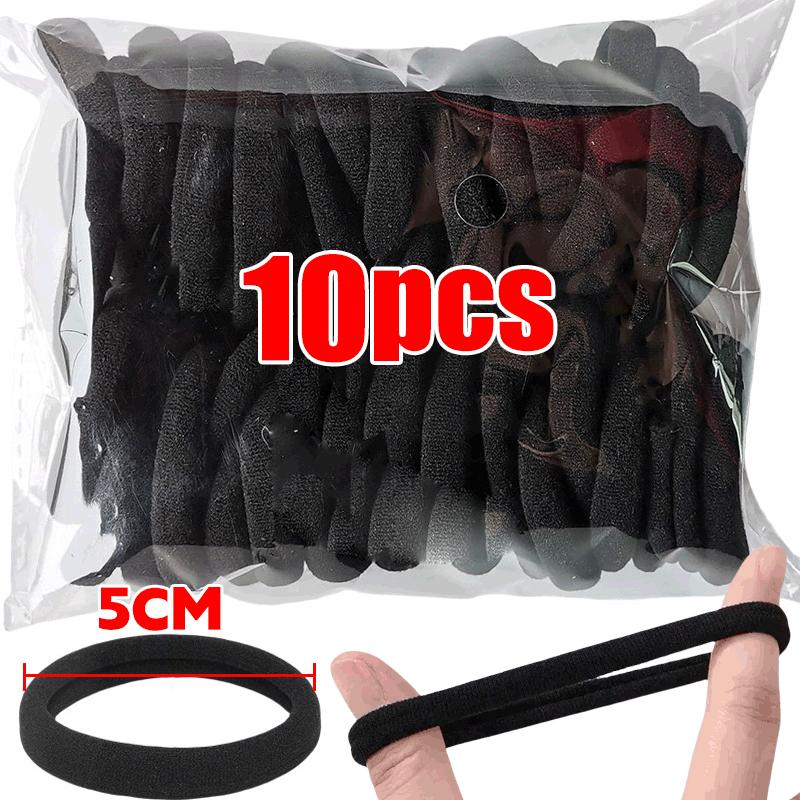 10/500pcs High Elastic Hair Bands For Girls Black Hairband Rubber Ties Ponytail Holder Scrunchies Kids Hair Accessories