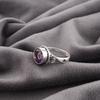 African Amethyst Ring, 925 Sterling Silver Gemstone Jewelry, Handmade Ring, For Thanksgiving Gift