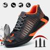 Safety Shoes Men With Steel Toe Cap Anti-smash Men Work Shoes Sneakers Light Puncture-Proof Indestructible Shoes Breathable