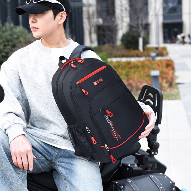 Großer Laptop-Rucksack für Herren Damen – Geschäftsreise-Rucksack mit mehreren Fächern und verstellbaren Trägern