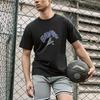 Li-Ning Badfive Letter Round Neck Pullover Short Sleeve T-Shirt Men Tops Black AHSU427-1
