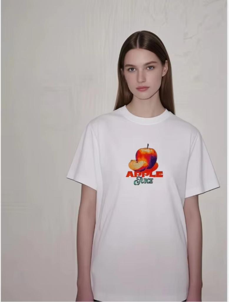 2025 Summer Retro Harajuku Fashion Tee Women Cotton T-shirt Y2K Loose Street Letter Unisex Printing Short Sleeve Casual T-shirt