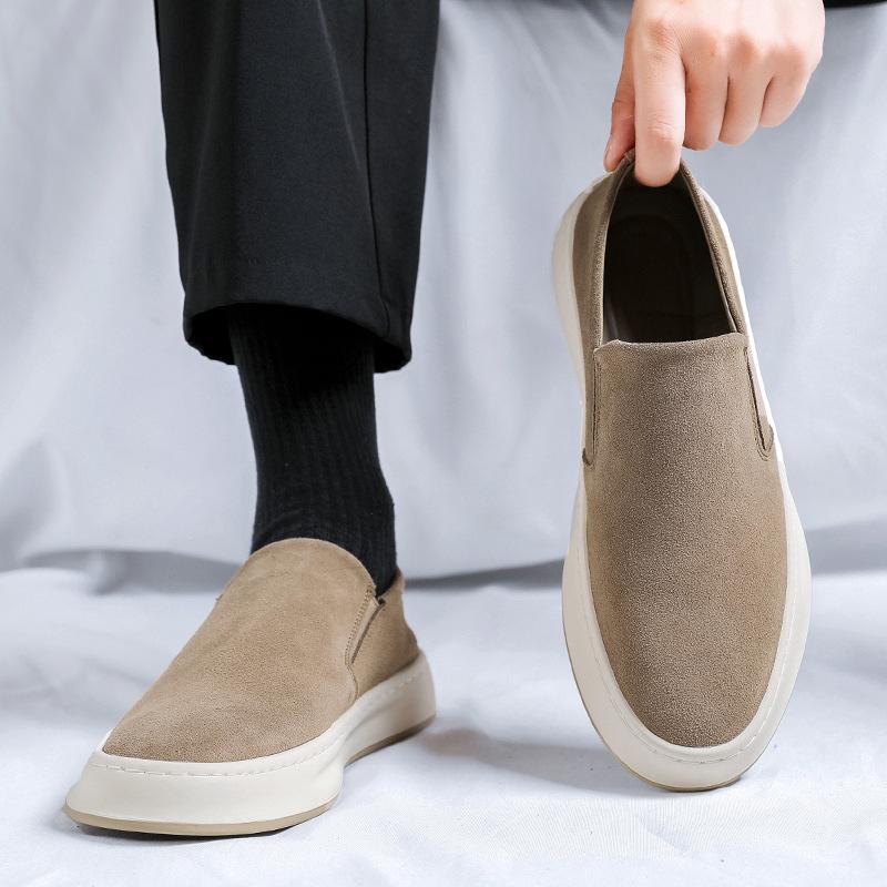 Loafers Men's New Summer Breathable Soft-soled Foot Shoes One-pedal Lazy Shoes Thick-soled Casual Board 90084-R