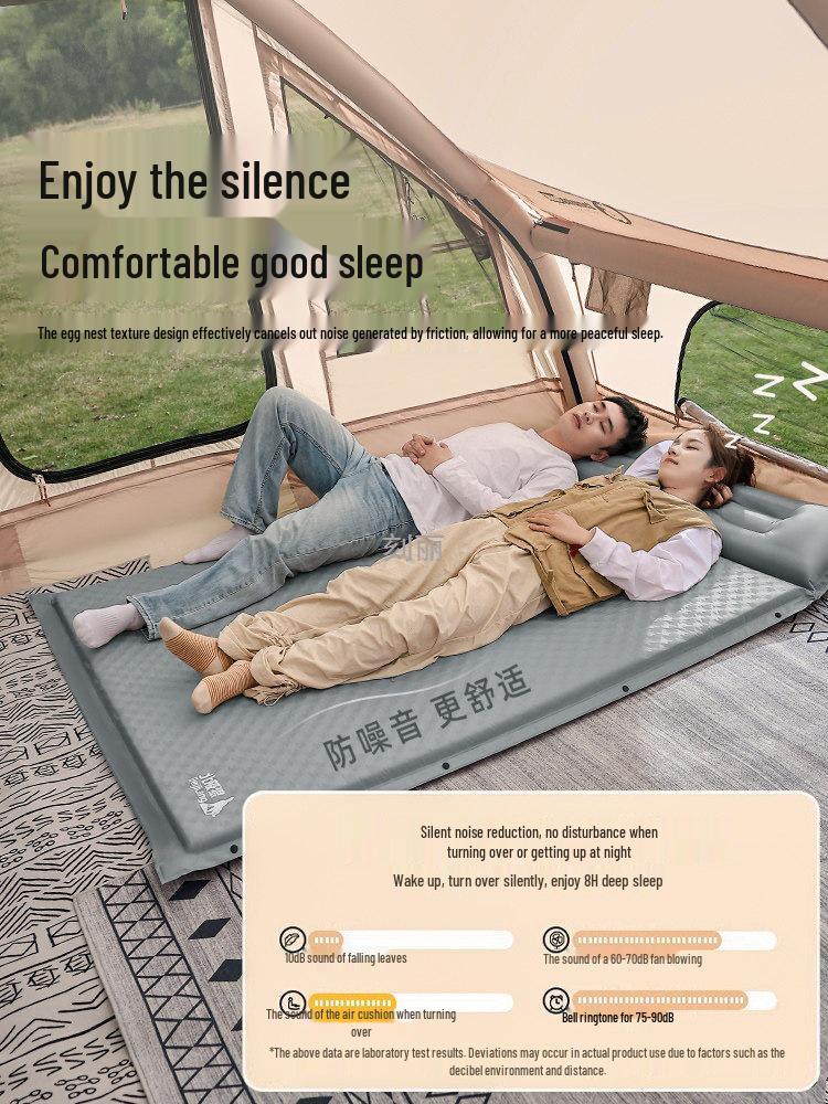 Portable Inflatable Camping Mattress for Single or Double Use