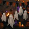 10pcs DIY Spooky Ghost Decor White Ghost Hanging Ornament Flying Ghost Pendant  Party Supplies