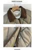 Cross-Diamond Quilted Down Collar Color-Block Slimming Winter Jacket 2026 - Trendy Versatile Short & Loose Fit