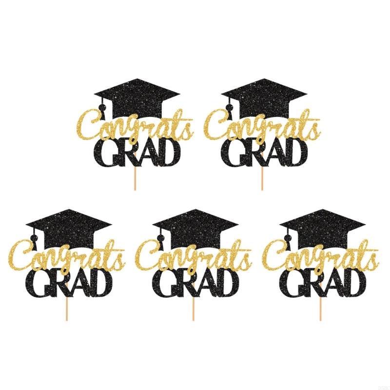 Graduation Party Cake Toppers Bachelor Degree Decorations Cupcake Accessories