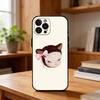 Cute Y-Yoshitomo Nara Phone Case For iPhone17,16,15,14,13,12Plus,Pro Max,XS,5G Soft Silicone Black Cover
