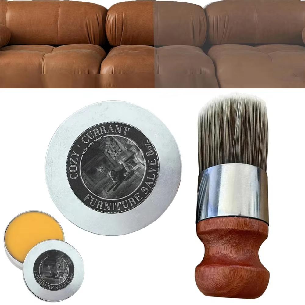 With Brush Leather Furniture Salve Wise Owl Leather Skin Refurbish Repair Tool