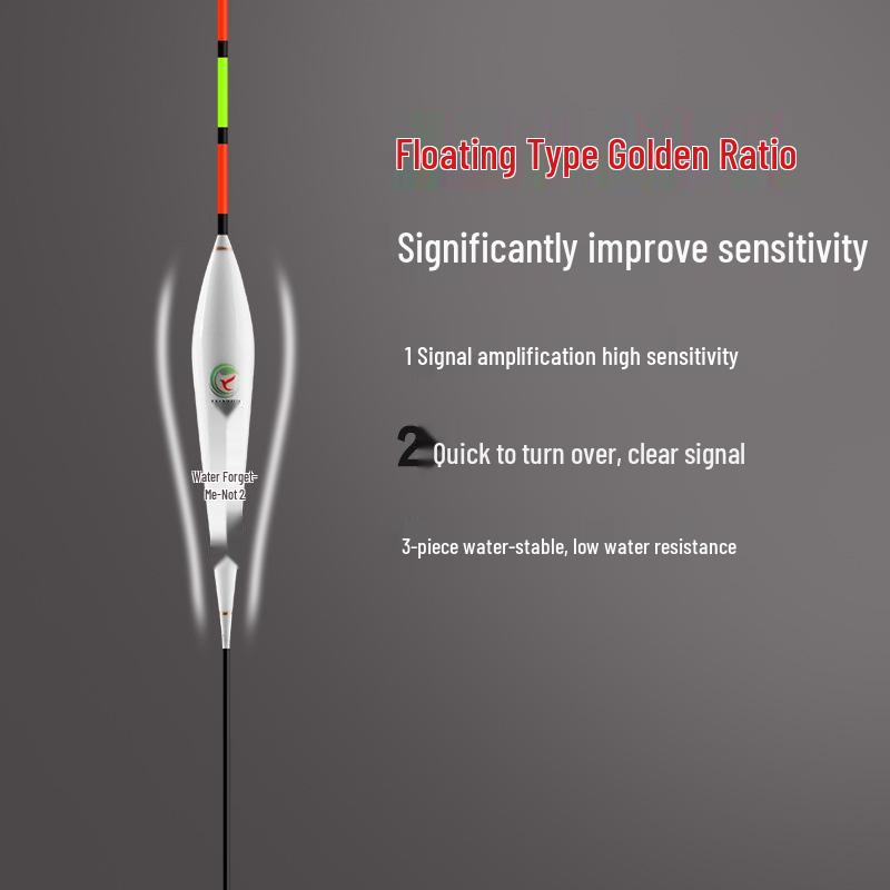 Thickened Tail High Sensitivity Black Fishing Float for Carp and Crucian with High Buoyancy