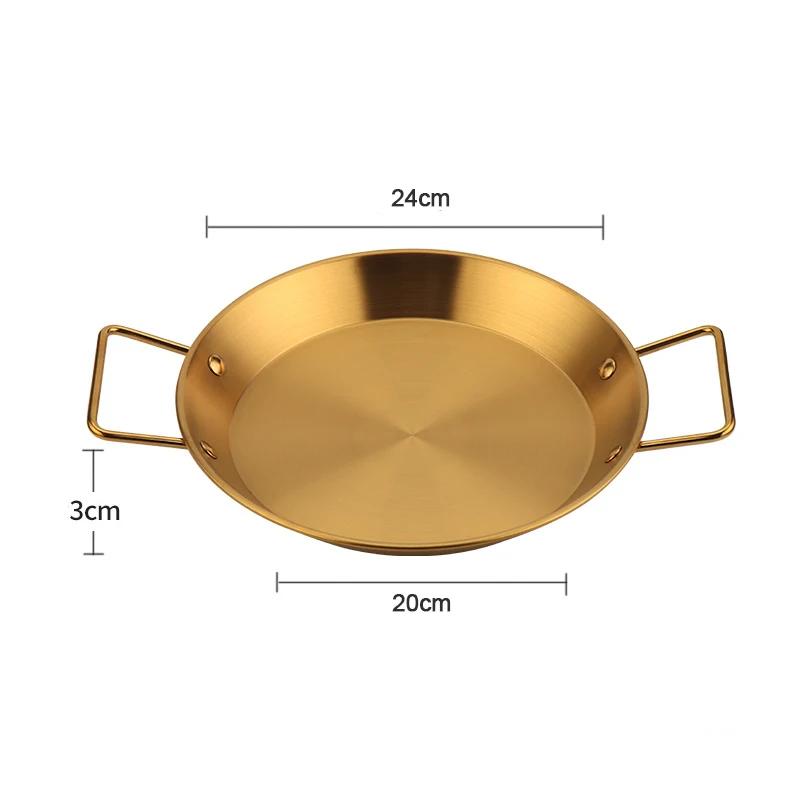 Kitchen Paella Pan Smart Utensils Kitchenware Skillet Frying Stove Home Things Stainless Steel Nonstick Cooking Tools Pancake