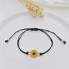 Love And Friendship Black String Fashion Jewelry Couple Bracelet Sunflower Bracelet Woven Bracelet