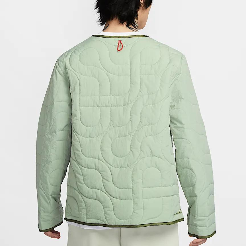 Nike Cny Sportswear Snake Welcoming Series Single-Breasted Fashion Versatile V-Neck Jacket Men Jacket Horizon-Green HV8204-370