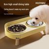Stainless Steel Anti-Tip Dog Bowl: Food & Water Basin for Small Dogs