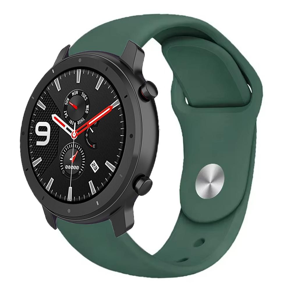 22mm 20mm Silicone Strap for Amazfit GTR 47mm/Balance 2 1/Bip 6 5/GTR 3pro Sport Bracelet for Amazfit Active 2/GTS 4 Mini 3 Band