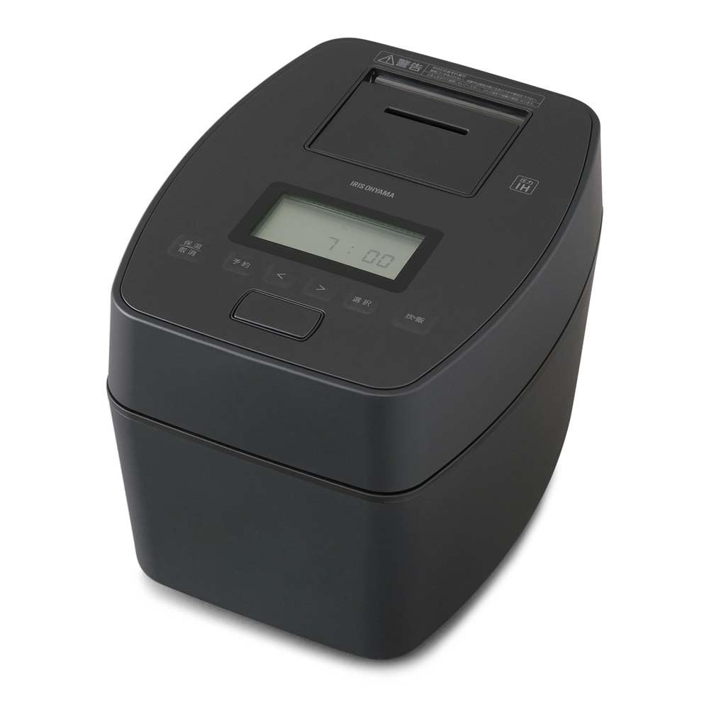 IRIS OHYAMA RC-PGA50-B Rice Cooker, 5.5-cup Capacity, Pressure IH, Automatic Cooking Mode, 50 Brands of Rice Cooking Function, Extra Thick Fire Pot,