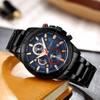 Fashion Full Stainless Steel Watches Top Brand CURREN Casual Mens Watch Analog Sport Wristwatch Quartz Clock Male Erkek Saat 8275