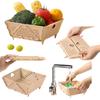 Thickened Collapsible Multifunctional Strainers And Colander For Kitchen, Wash Foldable Storage Drain Basket For Pasta