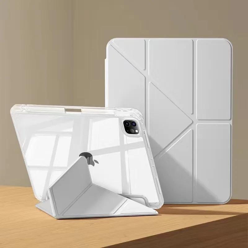 Voor iPad Air 5 Air 11 A16 11e M3 iPad Pro 11 12.9 13 10e 10.9 10.2 9e 8e 7e 6e 5e 9.7 Mini 7 6 Smart Case met Pennenhouder iPad Mini 7 8.3 inch