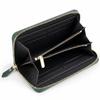 Long Round PU Holds 8 Large x 10 x Available in 8 Colors [nokorika] Women's Wallet, Zipper, Leather, Cards, Capacity, 19.5 2.5 cm, (Green)