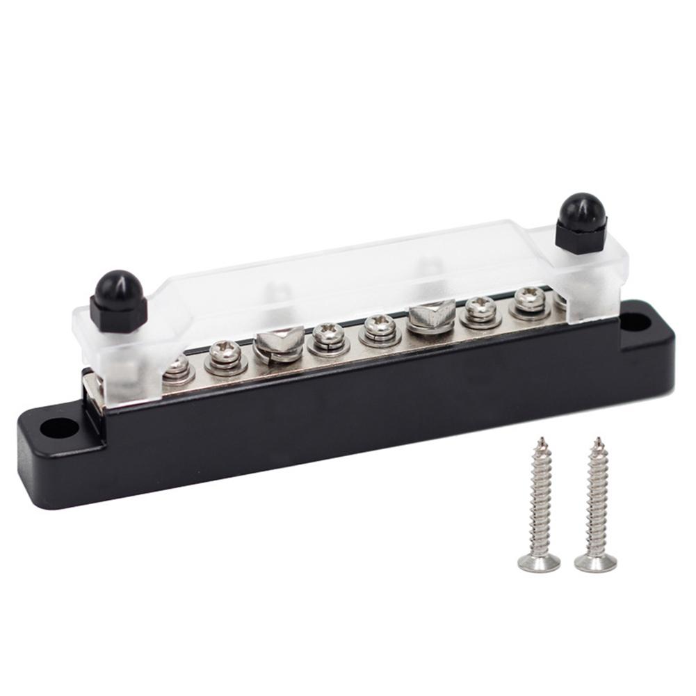 Battery Distribution Block 150A RV Terminal Cable Screws Copper Plates Easy Installation Excellent Conductivity