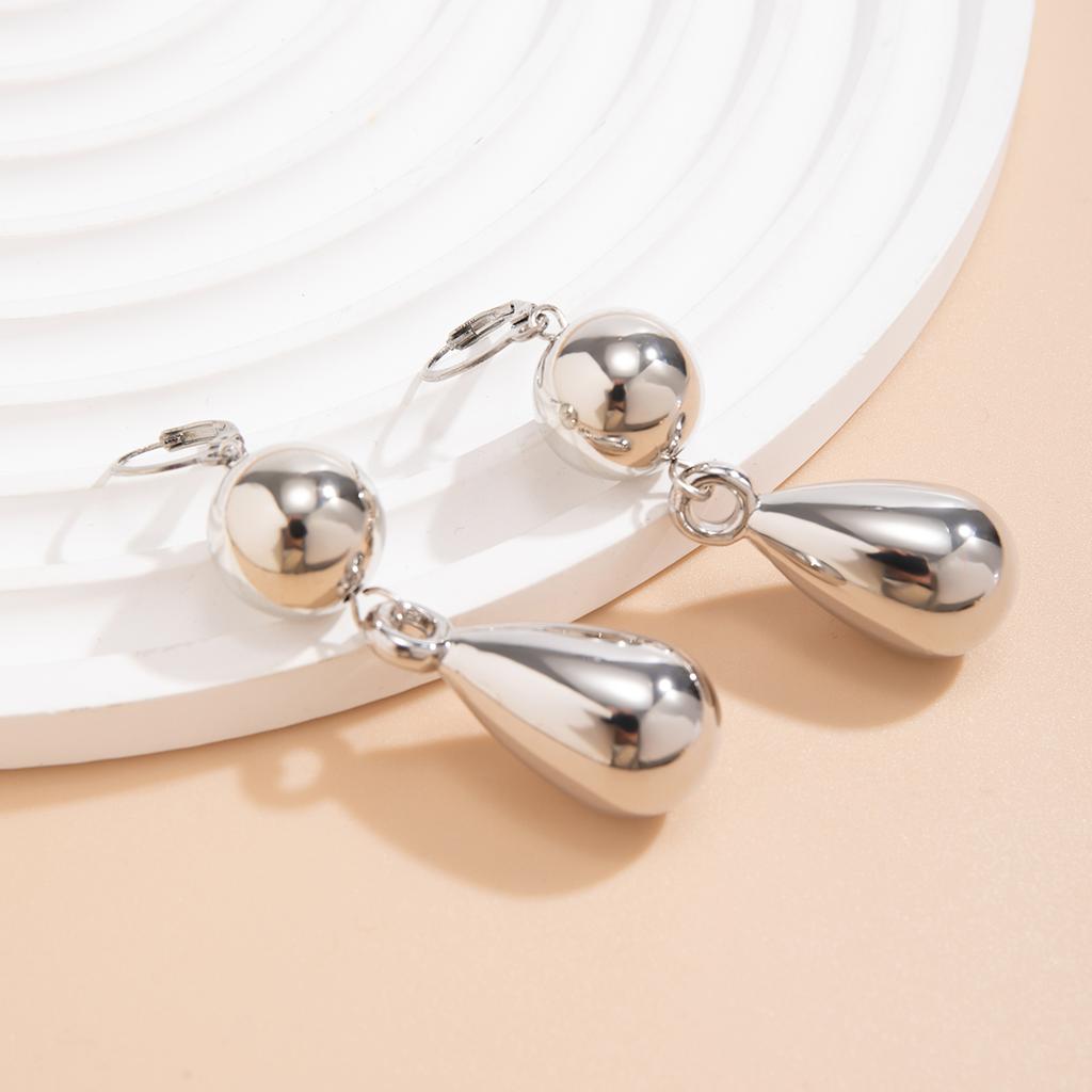 Elegant Ball with Droplet Pendant Earrings for Women Trendy Ladies Drop Earrings Hanging Accessories 2026 Fashion Jewelry Female