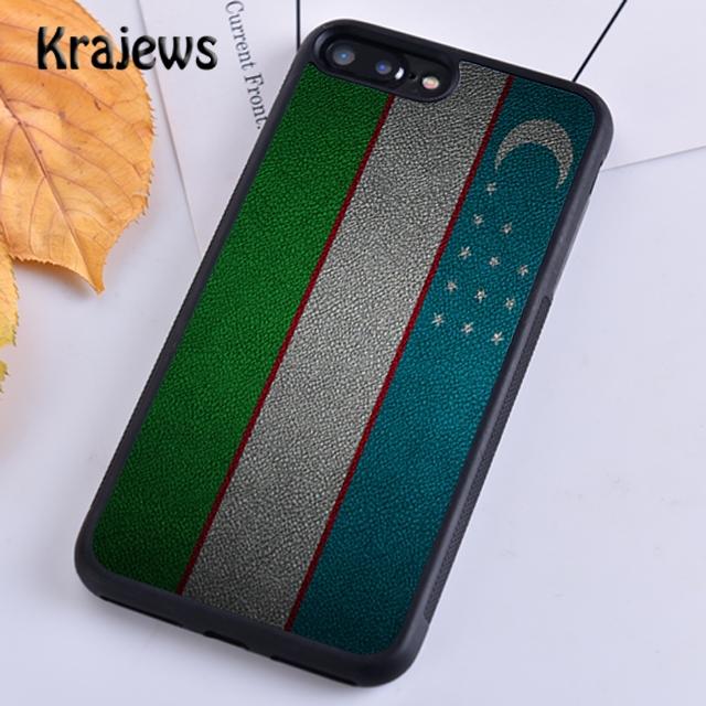Krajews Uzbekistan Flag Phone Case Cover For iPhone 17 Air 16 15 14 Plus 11 12 13 Pro Max Coque Shell Fundas