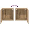 Wall Mounted TV Cabinet 40.5x30x40cm Artisan Oak Engineered Wood