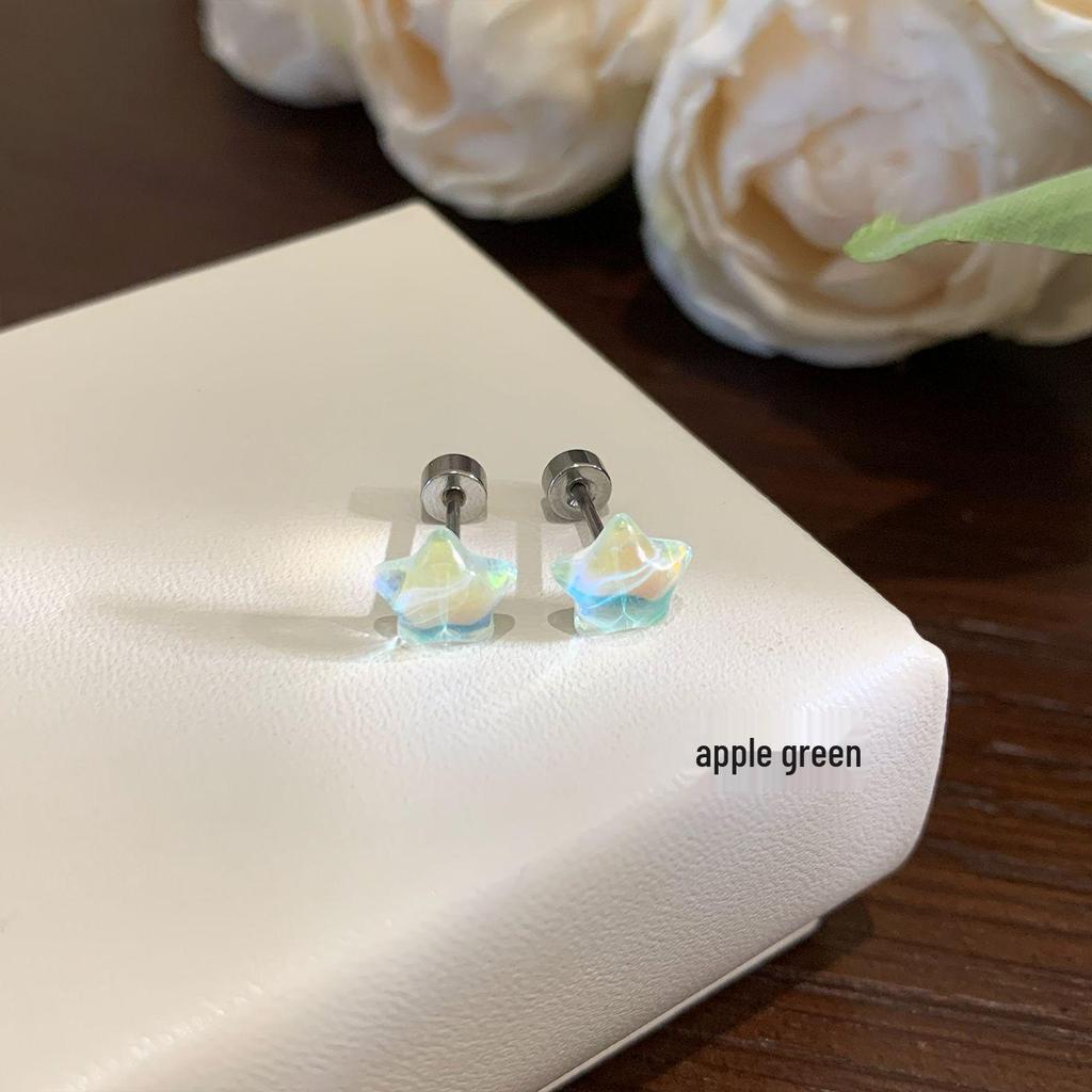 Funkelnde Millennium Achtseitige Zirkon Rosen Ohrstecker für Damen - Personalisiertes Vielflächiges Exquisites Design