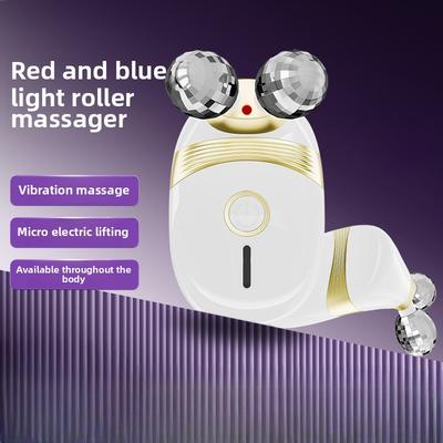 Electric Beauty Instrument Roller Introduces Face EMS Facial Massager Household Lifting Current Vibration Firming Rejuvenation
